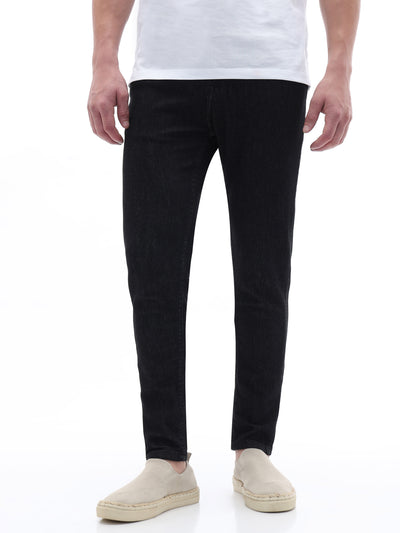 Celio Solid Skinny Fit Cotton Blend Black Jeans