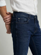 Celio Men Blue Solid Skinny Fit Cotton Jeans