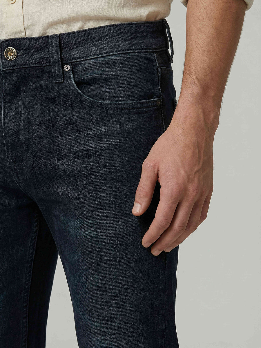 Celio Men Black Solid Skinny Fit Cotton Jeans