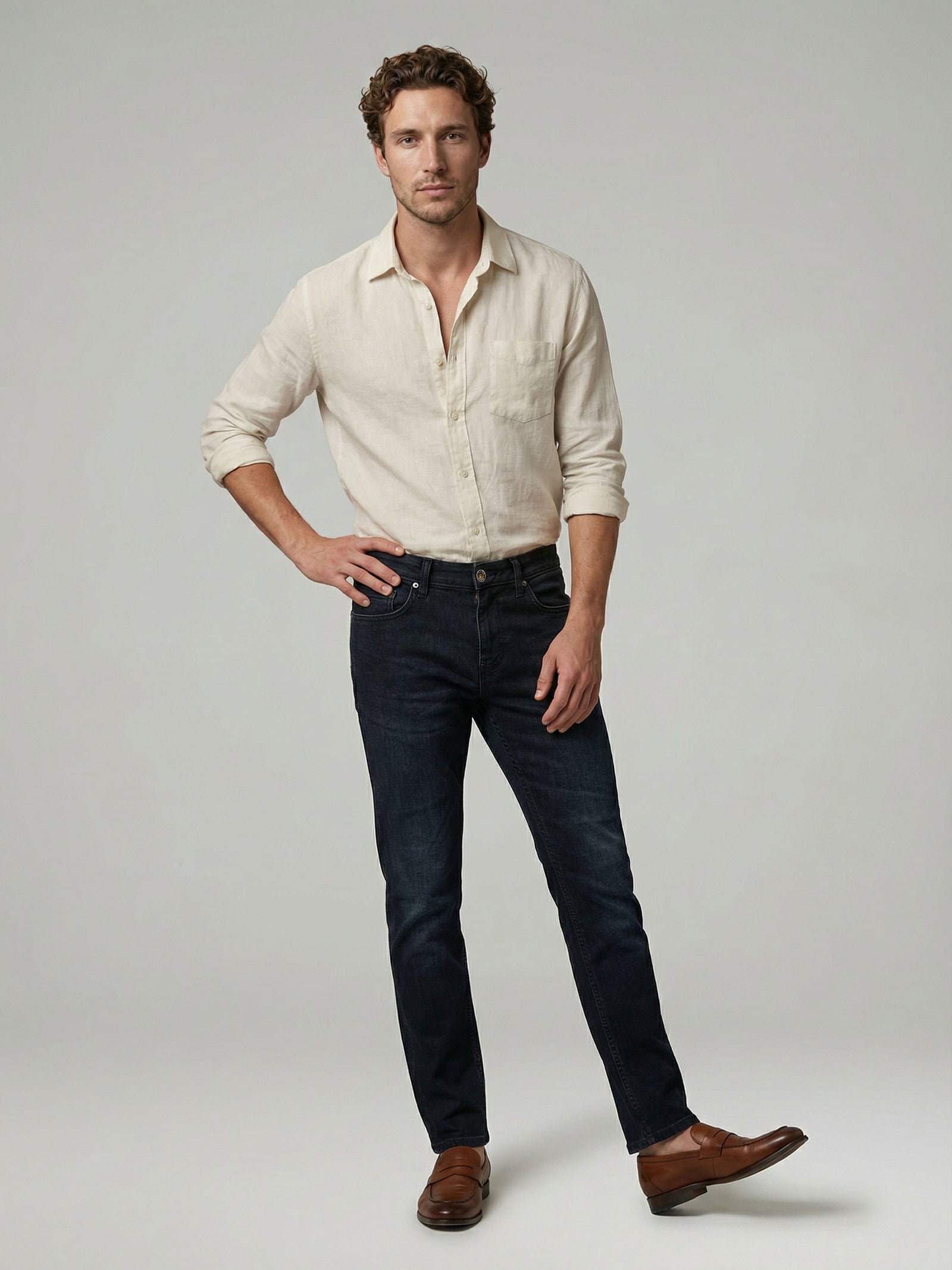 Celio Men Black Solid Skinny Fit Cotton Jeans