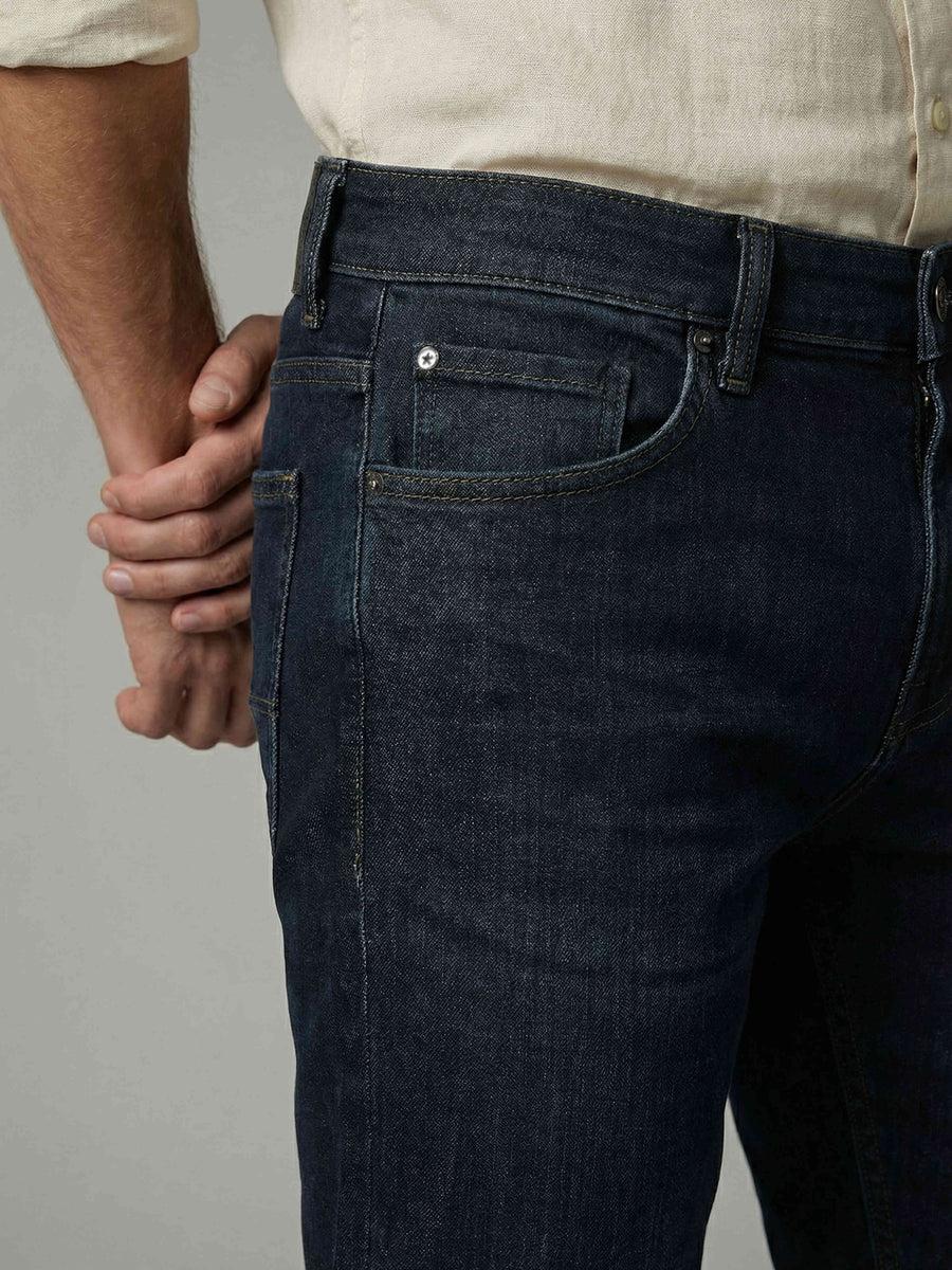 Celio Men Black Solid Skinny Fit Cotton Jeans