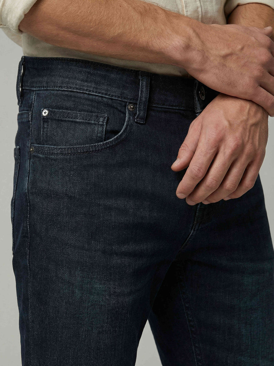 Celio Men Black Solid Skinny Fit Cotton Jeans