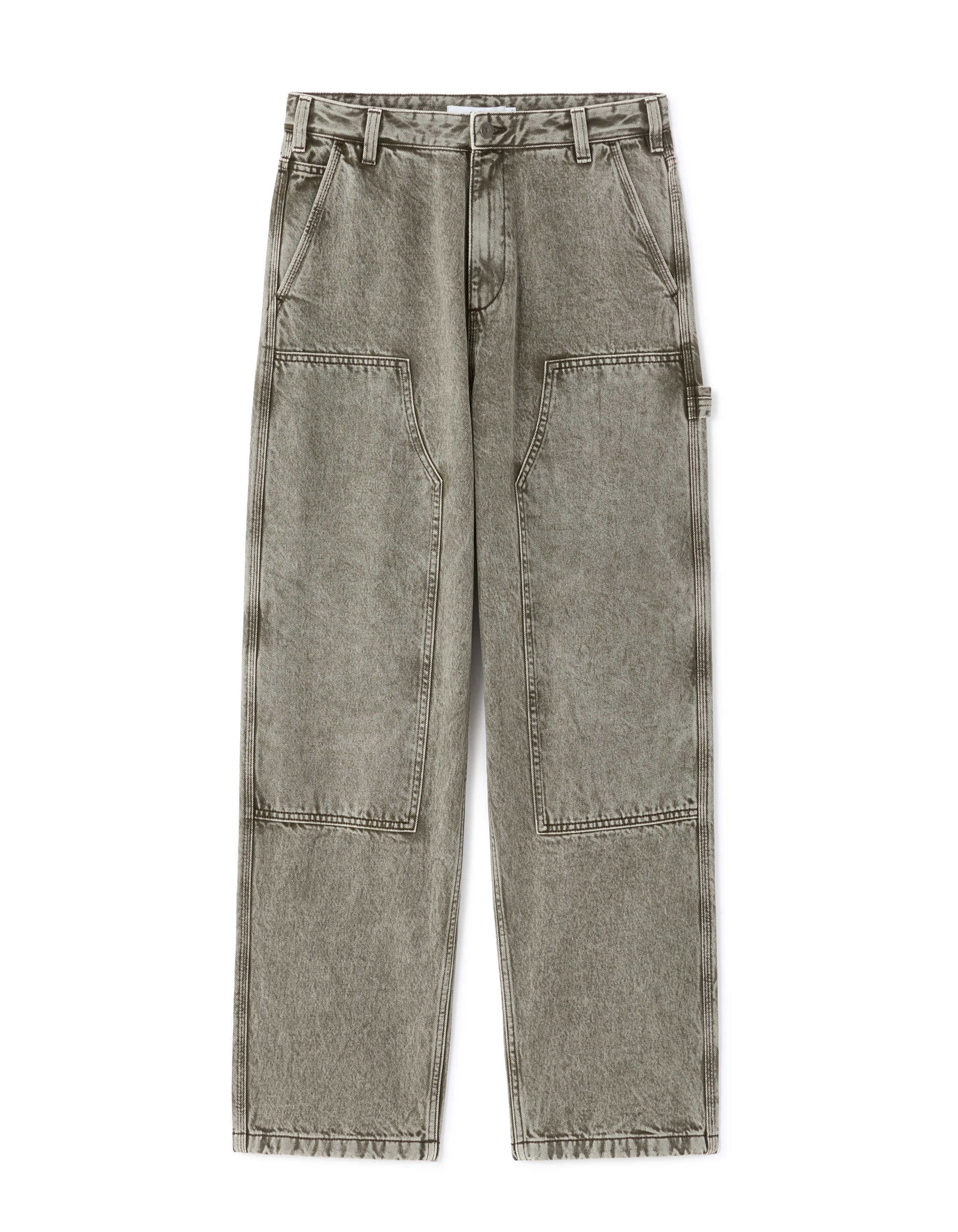 Celio Men Grey Solid Baggy Fit Cotton Jeans