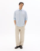 Celio Men Beige Solid Baggy Fit Cotton Jeans