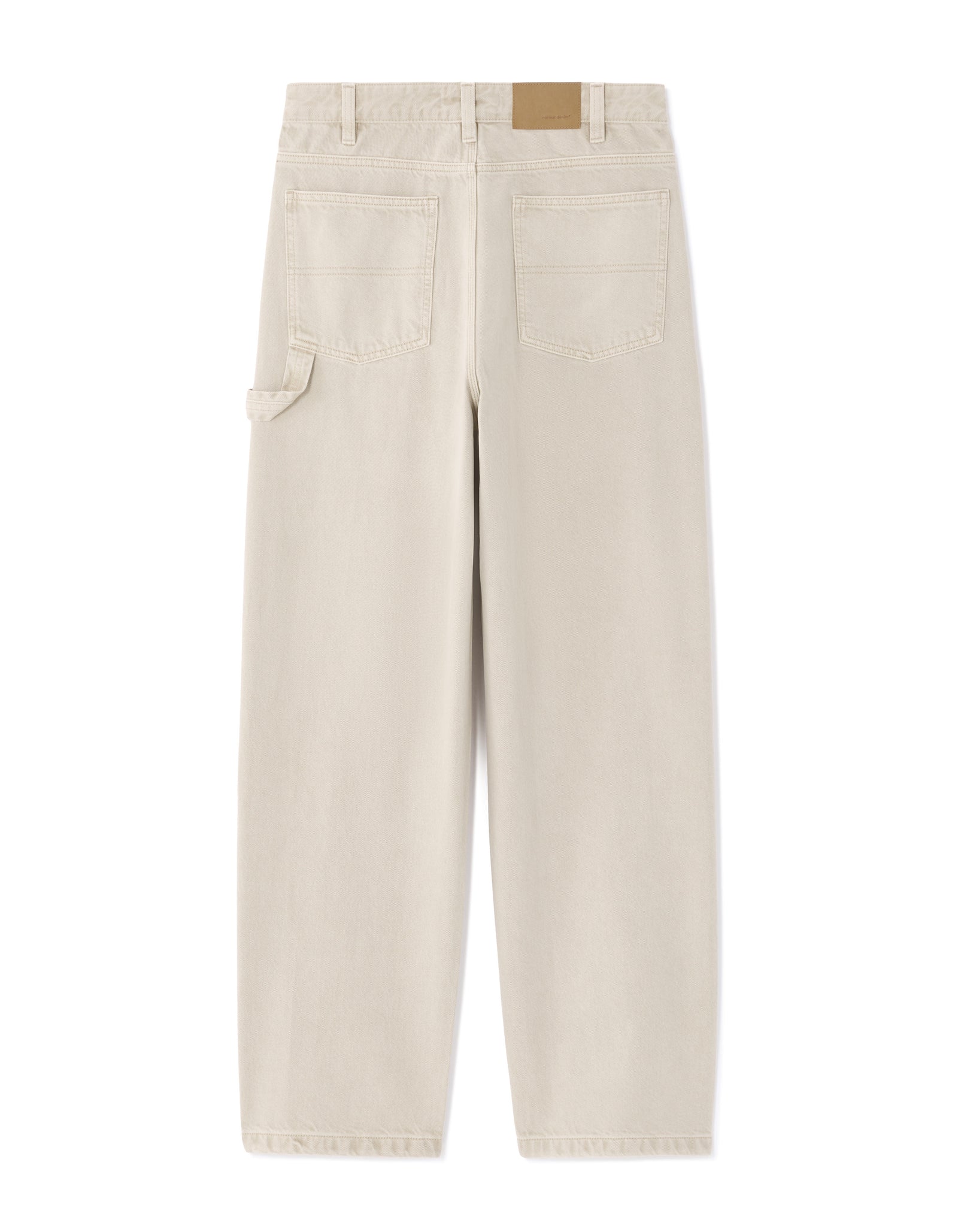 Celio Men Beige Solid Baggy Fit Cotton Jeans