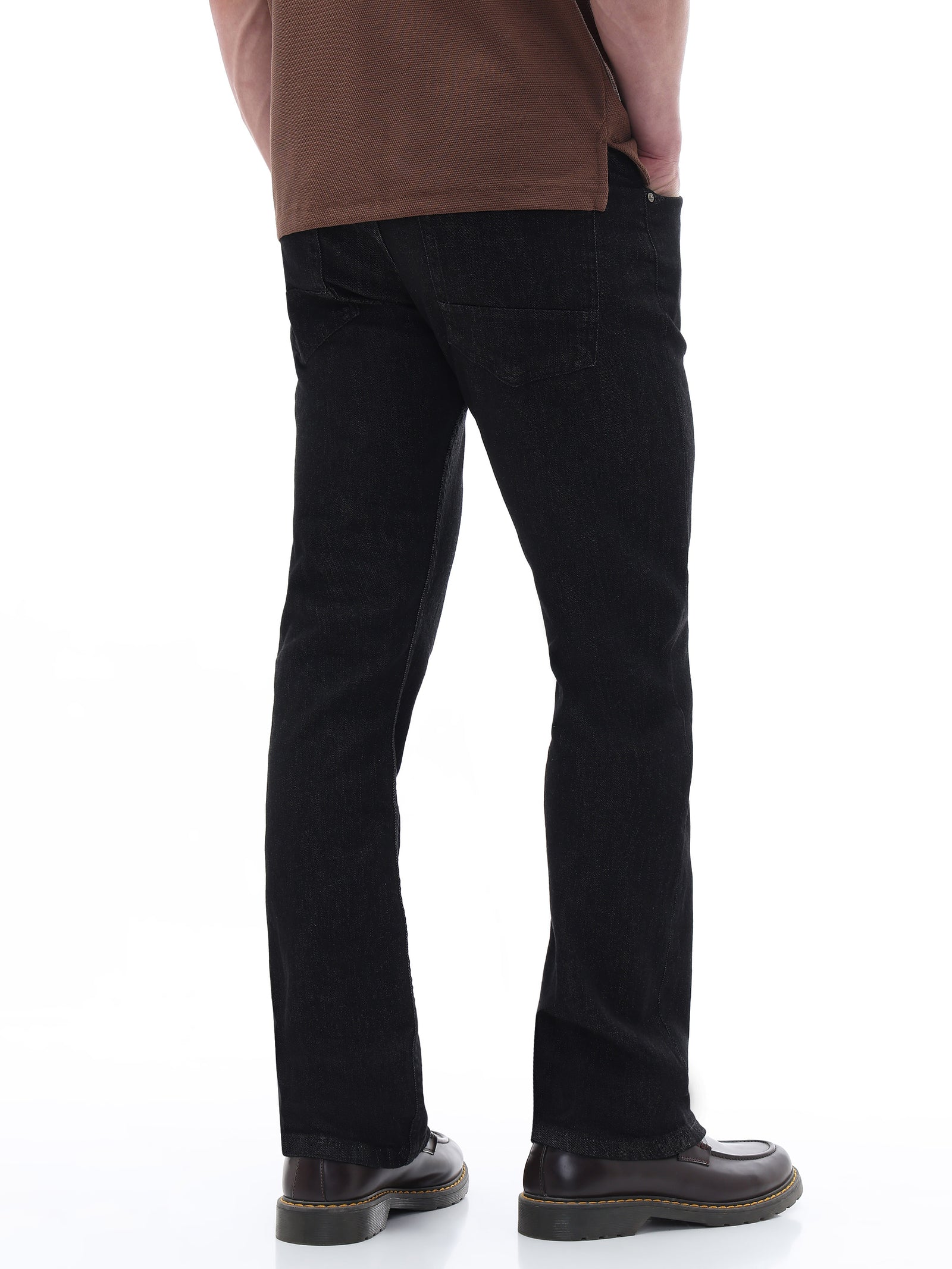Celio Solid Bootcut Fit Cotton Blend Blue Jeans