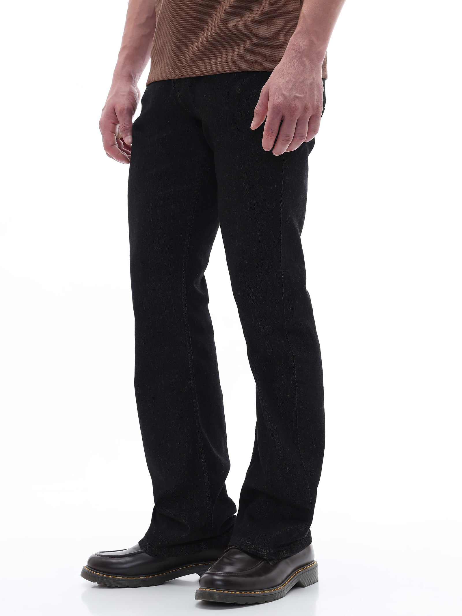 Celio Solid Bootcut Fit Cotton Blend Blue Jeans