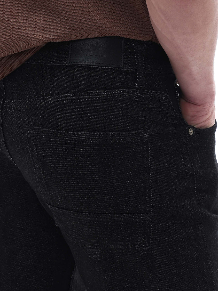 Celio Solid Bootcut Fit Cotton Blend Blue Jeans