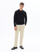 Celio Men Beige Solid Regular Fit Polyester Trousers