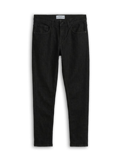 Skinny Cropped Fit Viscose Blend Solid Jeans - Blue
