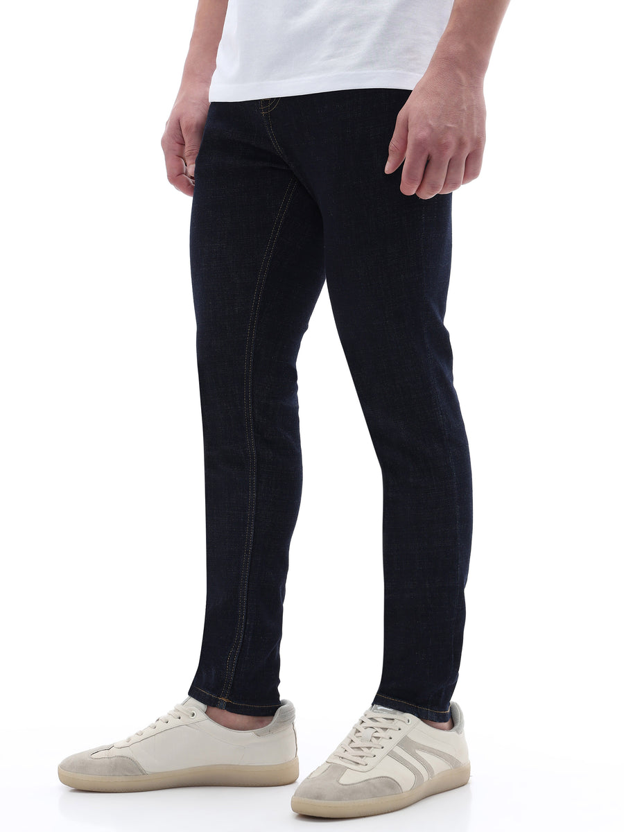 Celio Solid Skinny Fit Cotton Poly Blend Blue Jeans