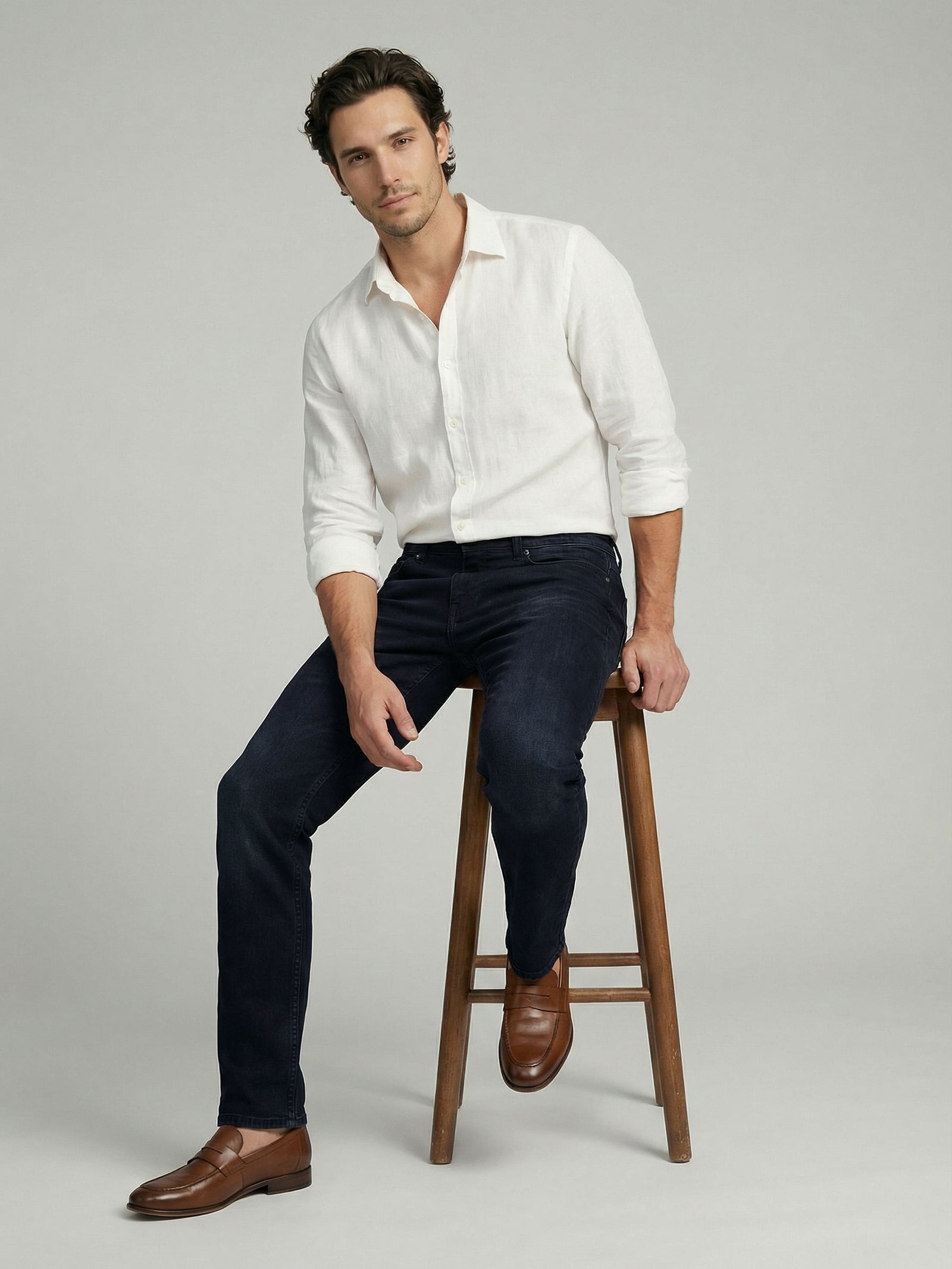 Celio Men Black Solid Straight Fit Cotton Jeans
