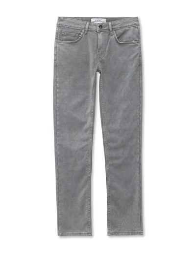Celio Men Grey Solid Slim Fit Cotton Jeans