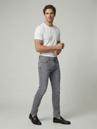 Celio Men Grey Solid Slim Fit Cotton Jeans