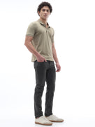 Celio Dobby Slim Fit Cotton Poly Blend Brown Jeans
