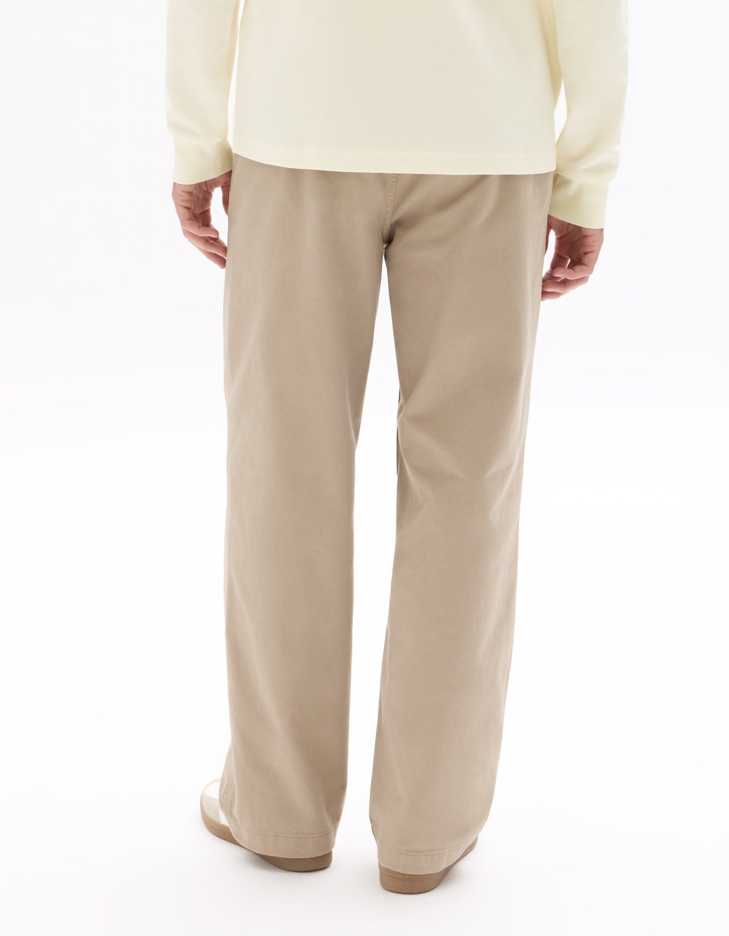 Celio Men Beige Solid Loose Fit Cotton Trousers