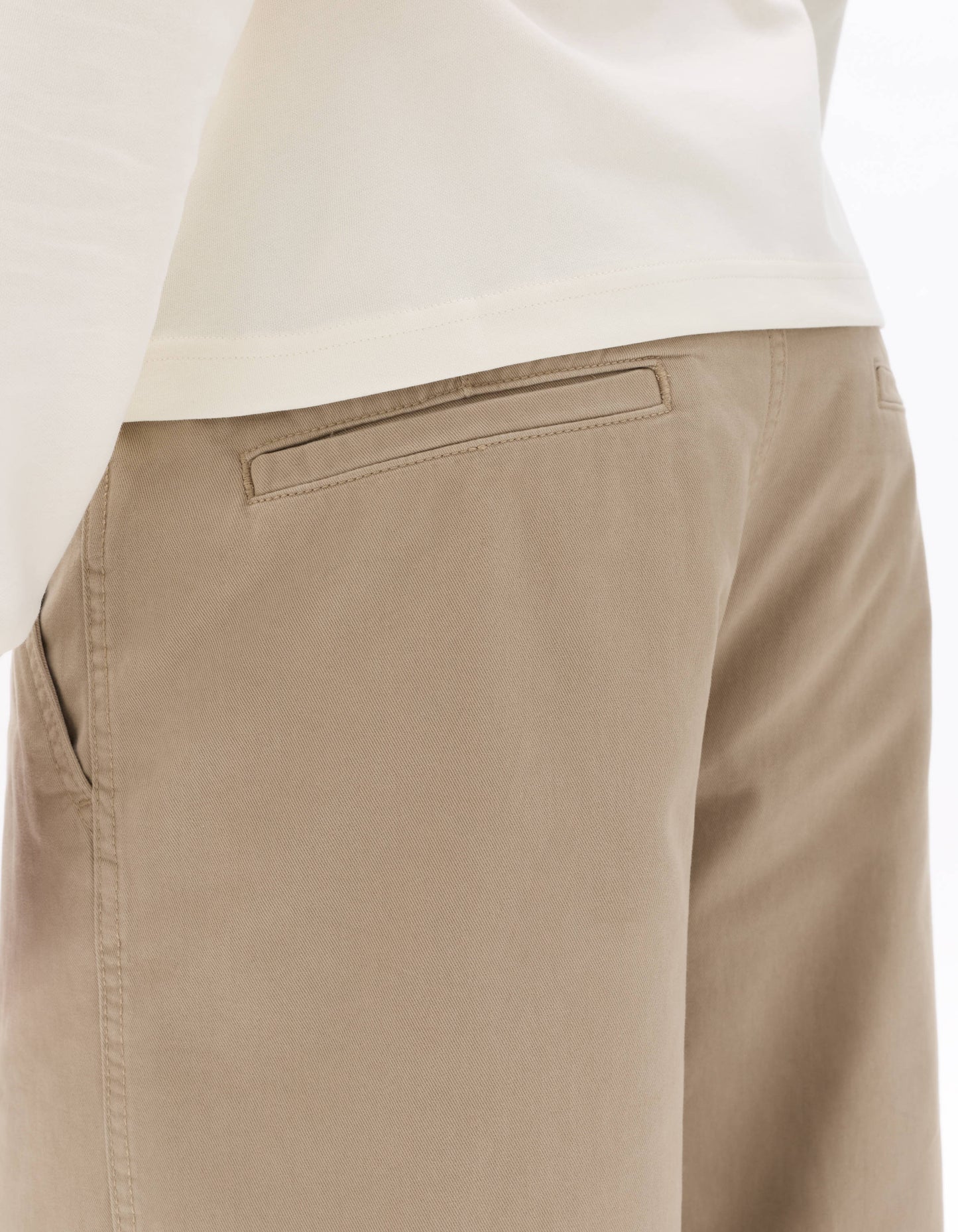 Celio Men Beige Solid Loose Fit Cotton Trousers