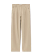 Celio Men Beige Solid Loose Fit Cotton Trousers