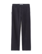 Celio Men Navy Blue Solid Loose Fit Cotton Trousers