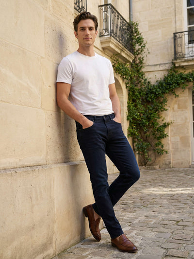 Celio* Men Blue Solid Skinny Fit Cotton Jeans