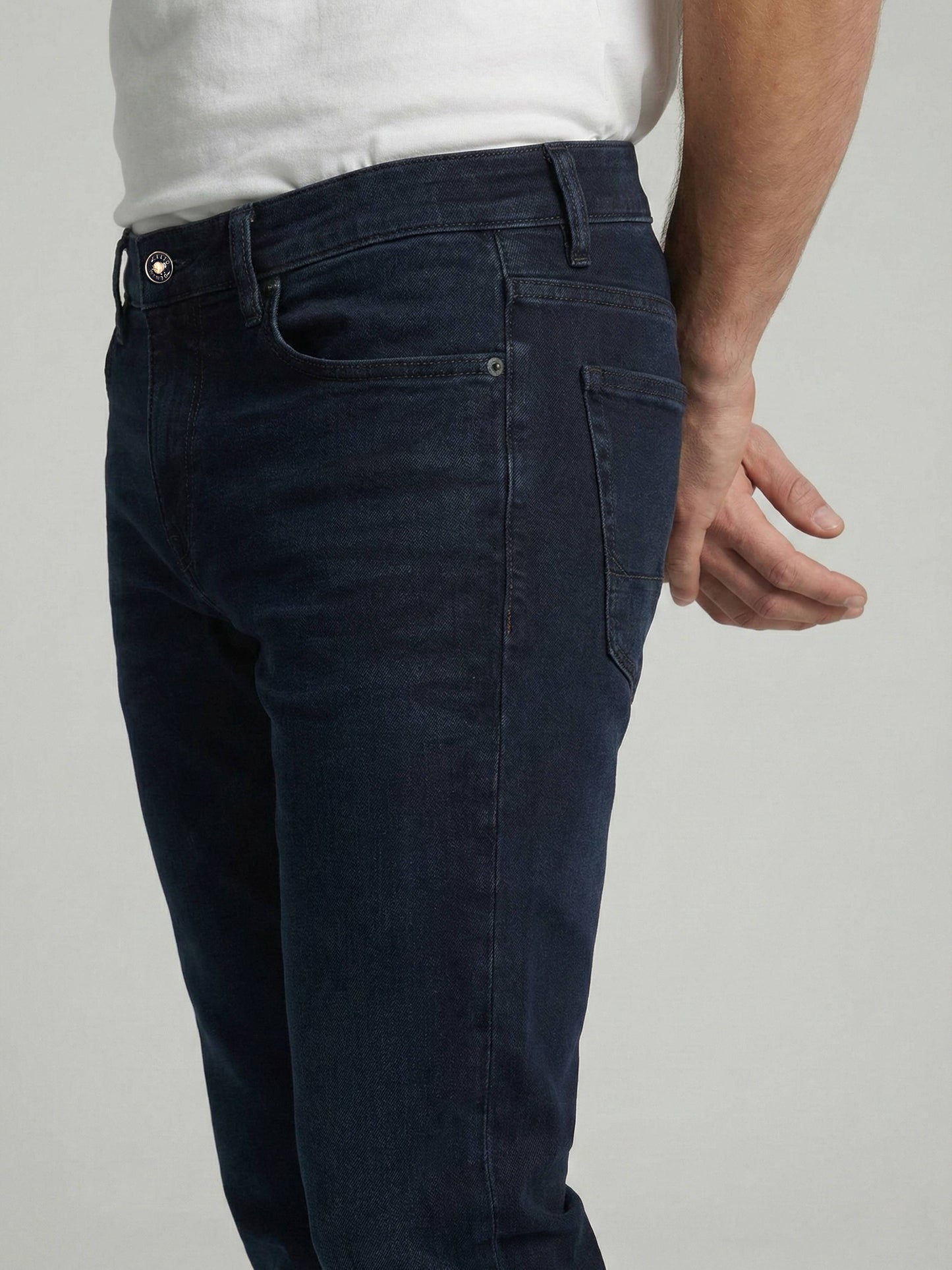 Celio* Men Blue Solid Skinny Fit Cotton Jeans