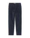 Celio Men Navy Blue Solid Regular Fit Cotton Trousers
