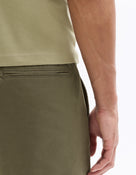 Slim Fit Stretch Cotton Trousers - Khaki