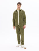 Slim Fit Stretch Cotton Trousers - Khaki