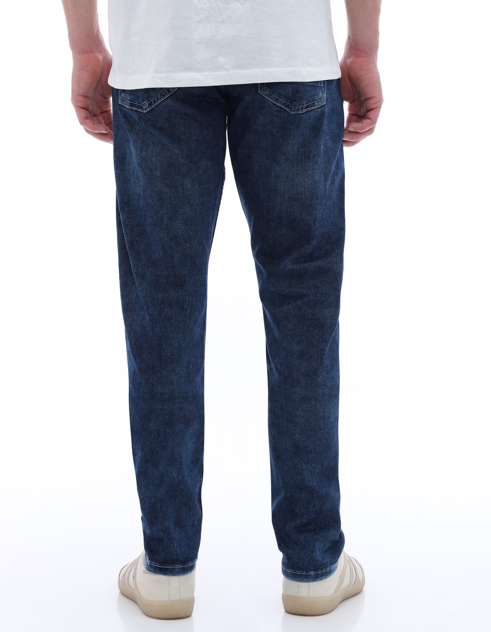 Celio Men Blue Solid Slim Fit Modal-Blend Jeans