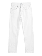 Celio Solid Loose Fit Cotton White Jeans