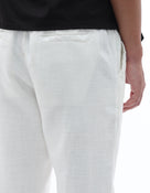 Relaxed Fit 100% Cotton Trousers - Off White