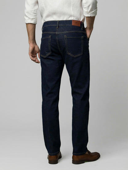 Celio* Men Blue Solid Straight Fit Cotton Jeans