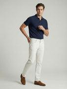 Celio* Men Off White Solid Slim Fit Cotton Jeans