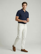 Celio* Men Off White Solid Slim Fit Cotton Jeans
