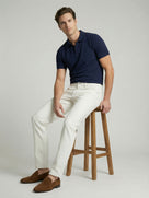 Celio* Men Off White Solid Slim Fit Cotton Jeans