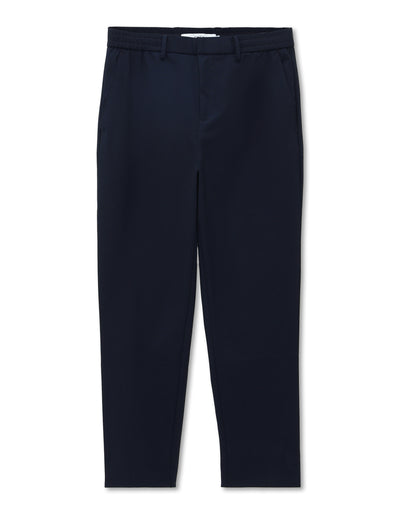 Celio* Men Blue Solid Regular Fit Polyester Trousers