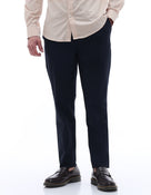 Celio* Men Blue Solid Regular Fit Polyester Trousers