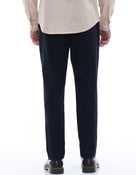 Celio* Men Blue Solid Regular Fit Polyester Trousers