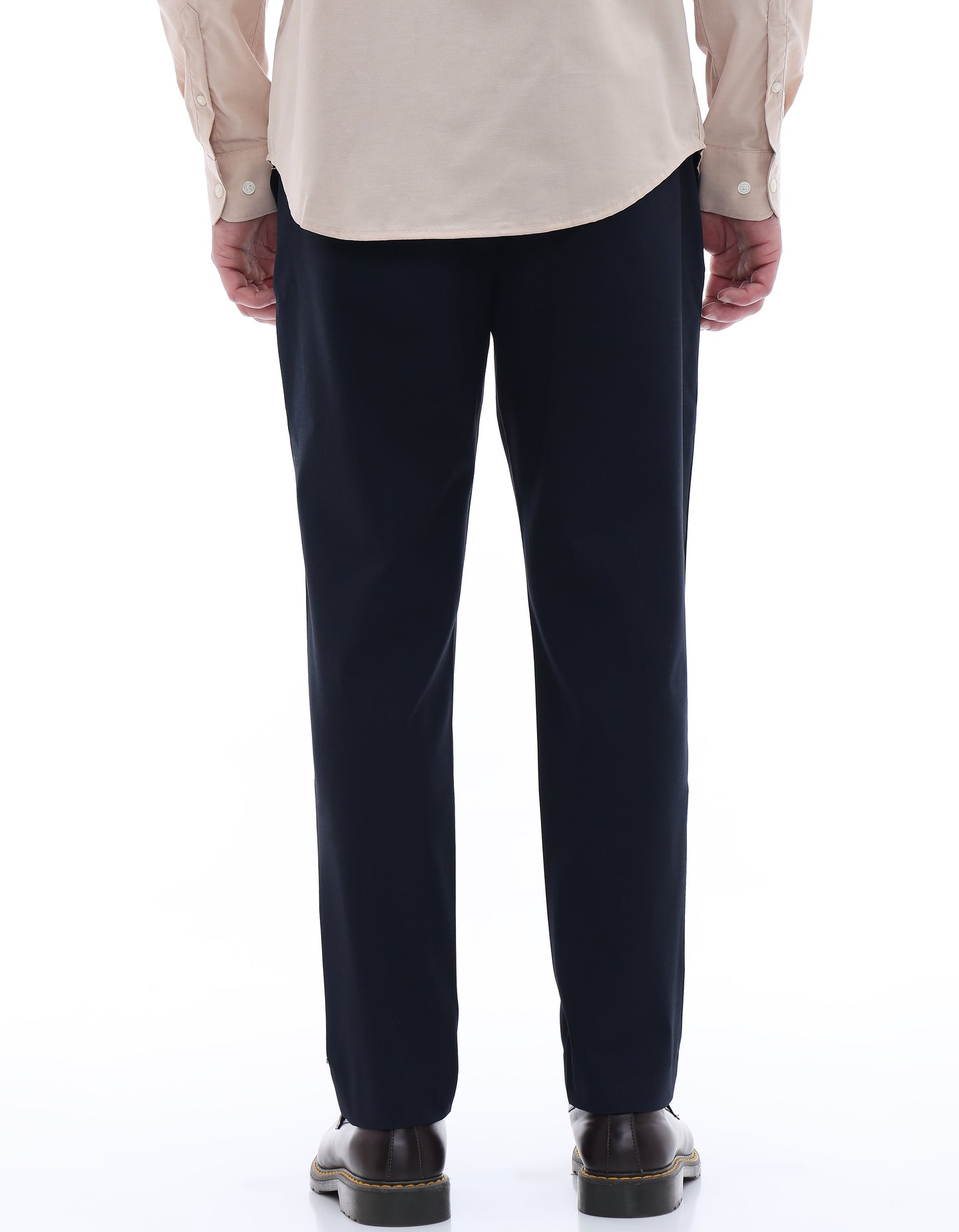 Celio* Men Blue Solid Regular Fit Polyester Trousers