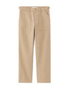 Celio Men Beige Solid Straight Fit Cotton Trousers