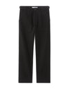 Celio Men Black Solid Straight Fit Cotton Trousers