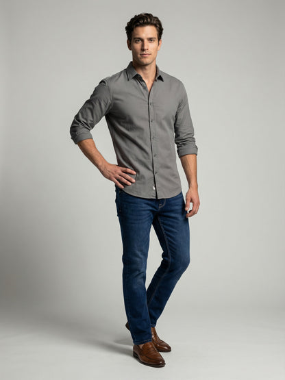 Celio* Men Blue Solid Straight Fit Cotton Jeans