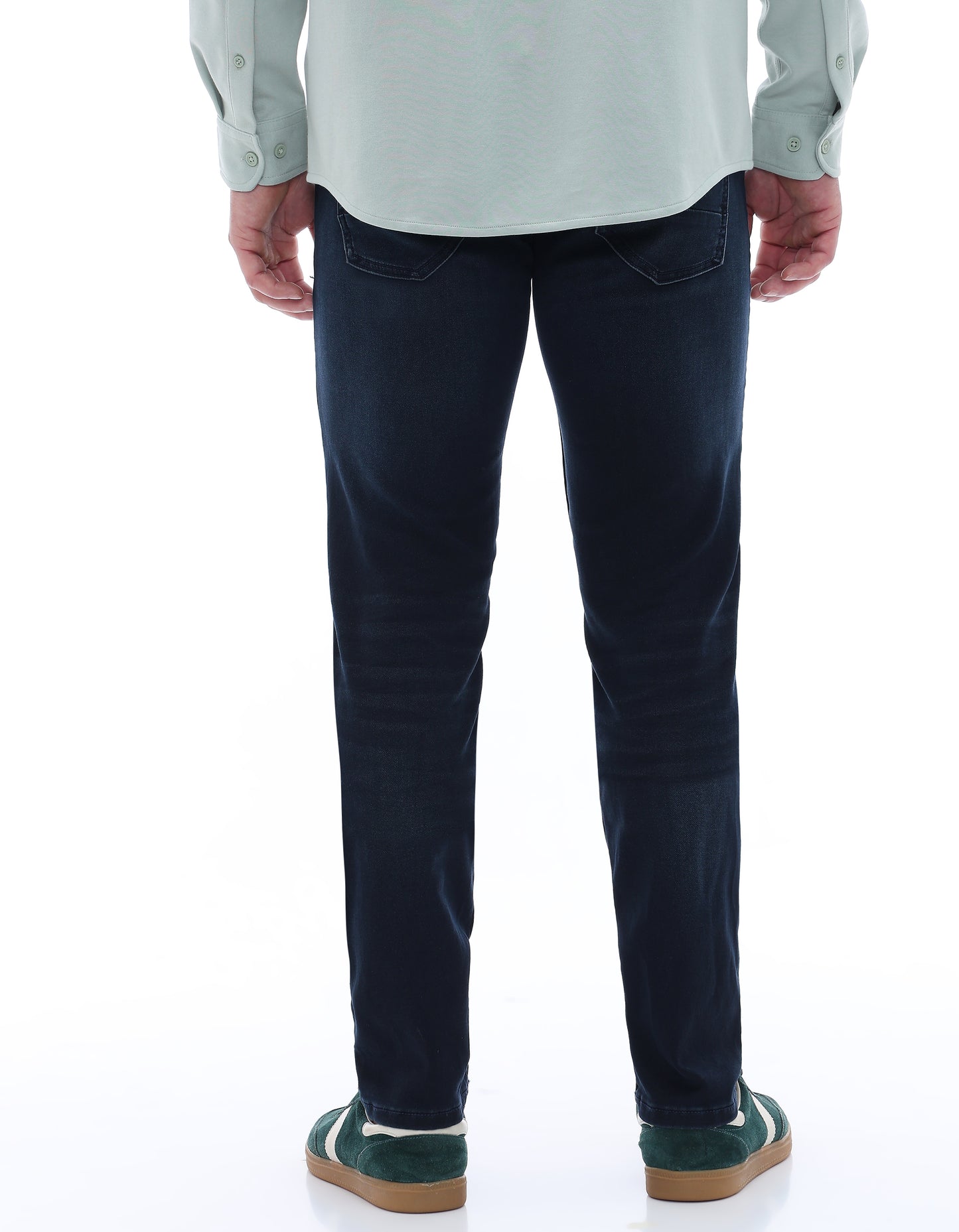 Celio Mens Blue Dobby Slim Fit Cotton Jeans