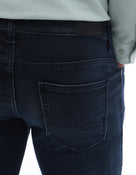 Celio Mens Blue Dobby Slim Fit Cotton Jeans