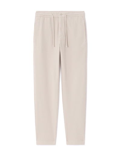 Celio Men Beige Solid Straight Fit Polyester Trousers