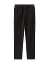 Celio Men Black Solid Straight Fit Polyester Trousers