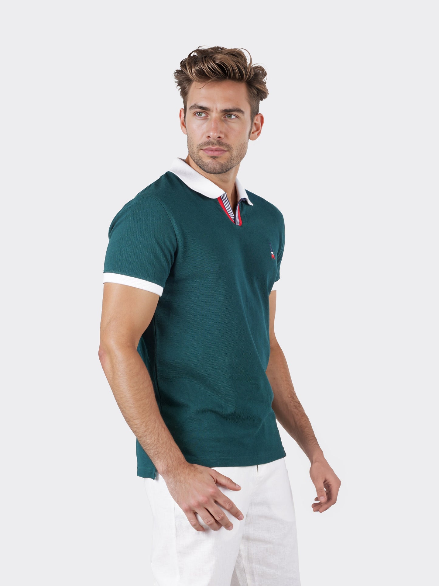 Celio* Solid Regular Fit Cotton Green T-Shirt