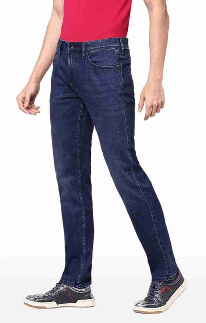 Blue Straight Slim Fit Jeans