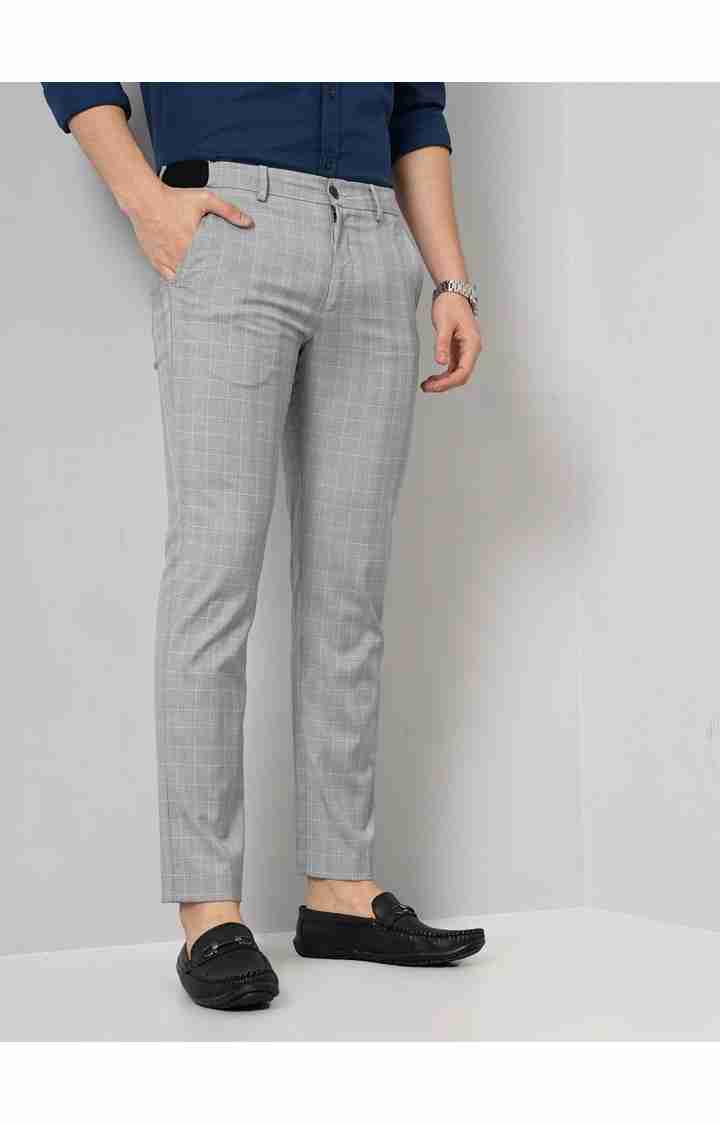 Grey Slim Fit Trousers