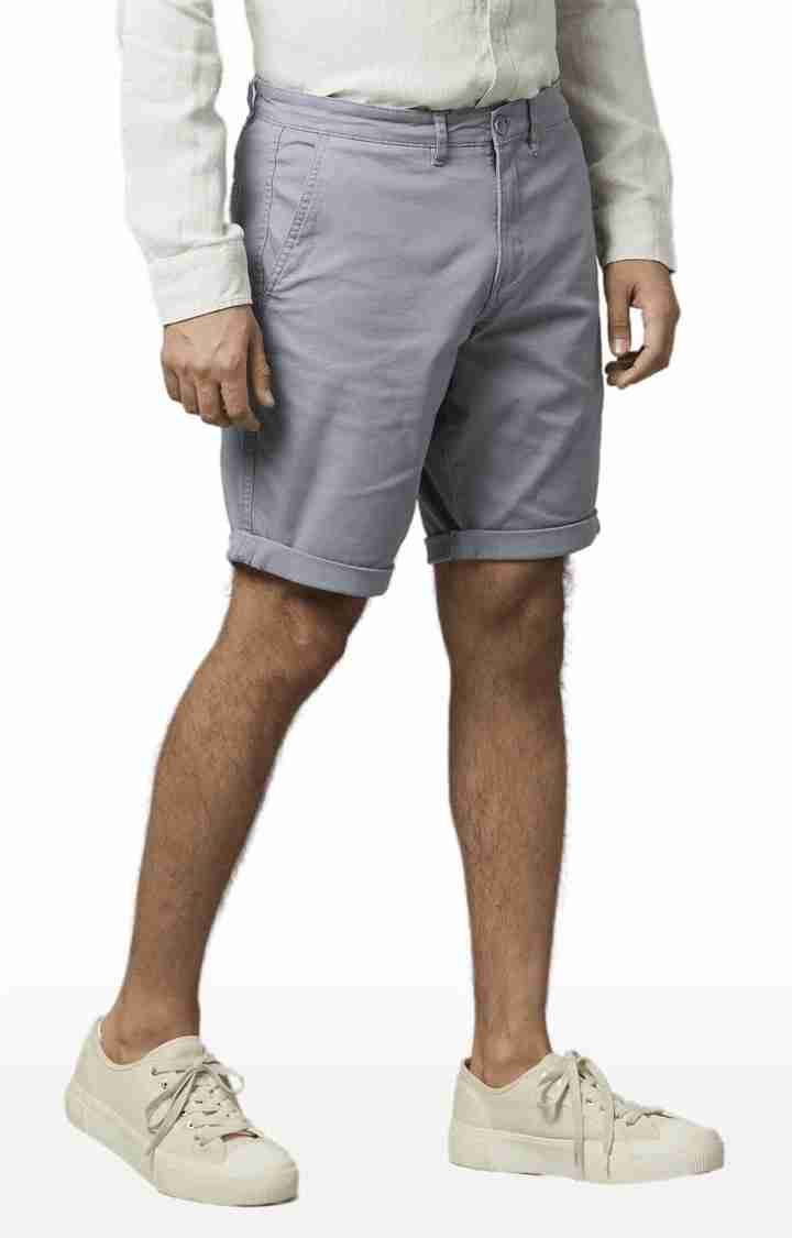 Grey Regular Fit Shorts